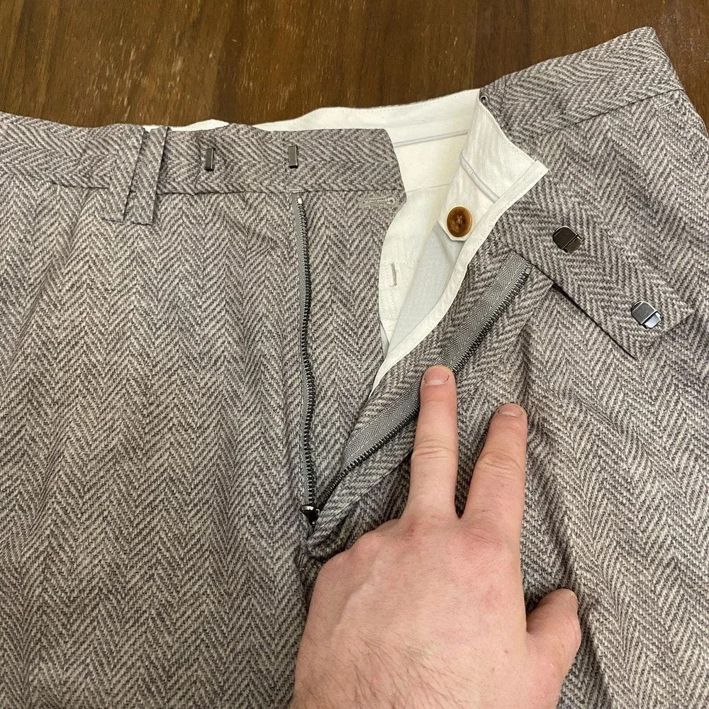 RLX Polo Ralph Lauren Shorts Men 36 Gray Khaki Stretch Classic Fit Chino Golf